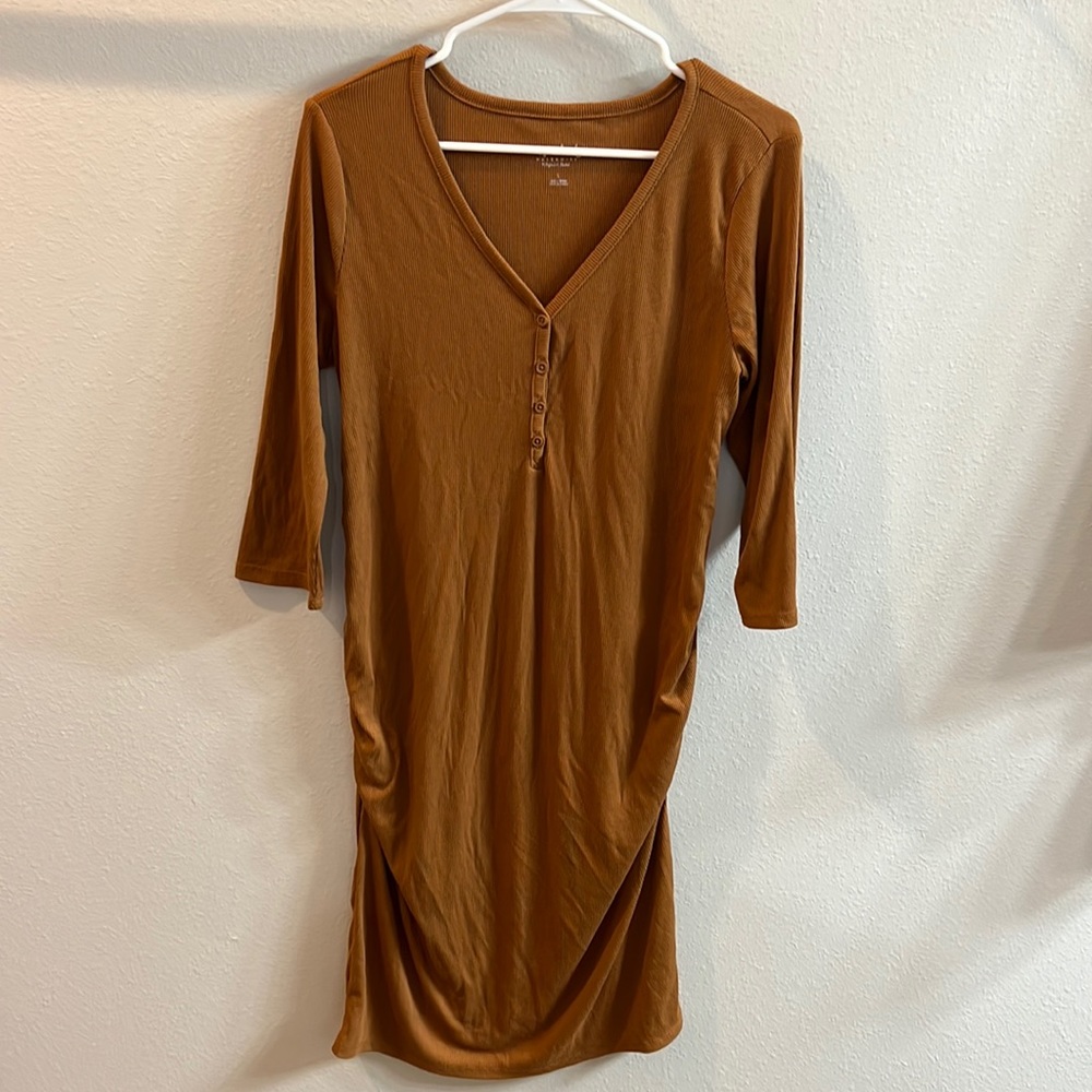 Brown Maternity Dress
